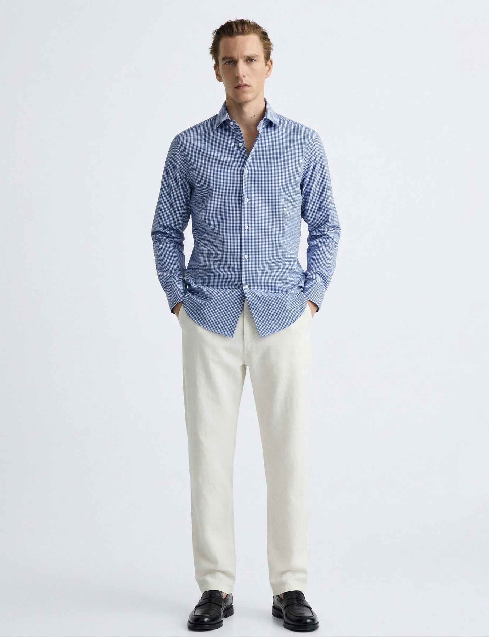 Baleine Blue Signature Print Shirt
