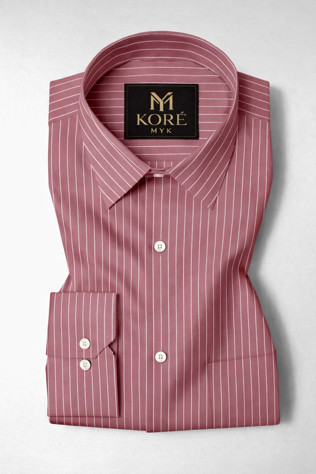 Rosewood Pink Pinstripe Dress Shirt