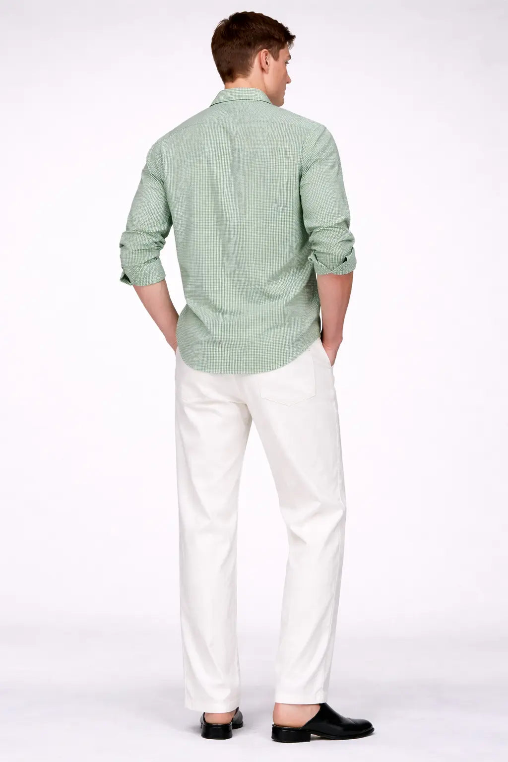 Fluorite Green Micro Geometric Signature Shirt KORE MYK