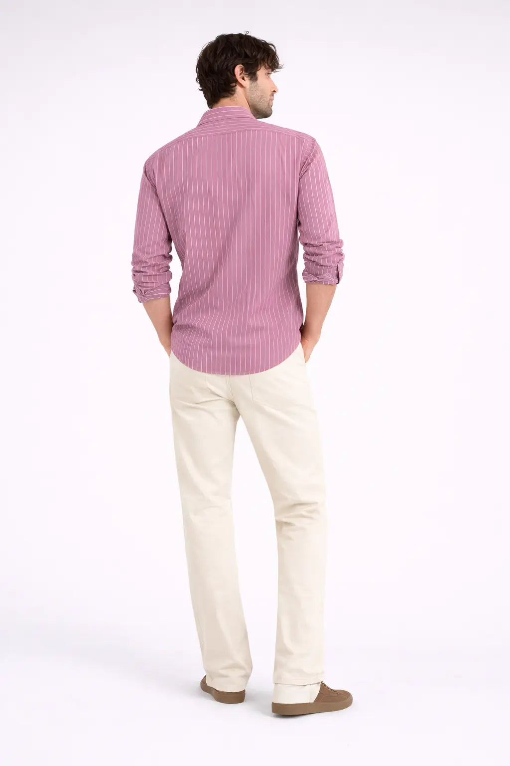 Rosewood Pink Pinstripe Dress Shirt KORE MYK