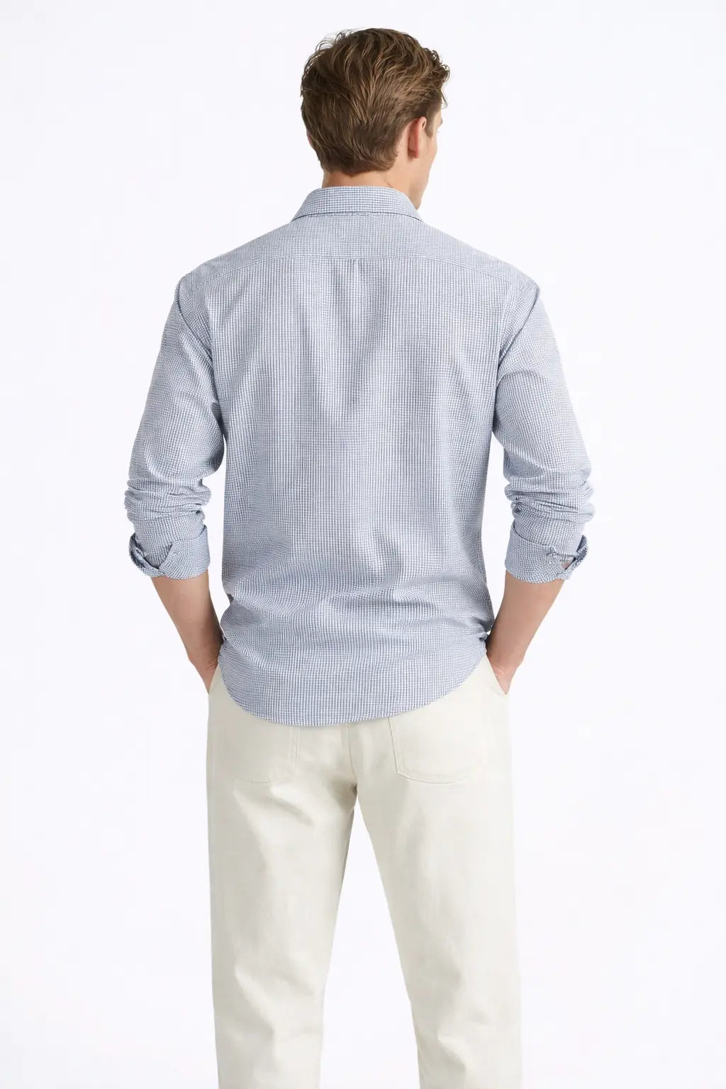 Glacier Gray Signature Micro Print Shirt KORE MYK