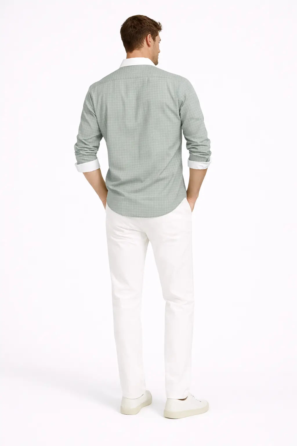 Sage Contrast Collar Shirt KORE MYK